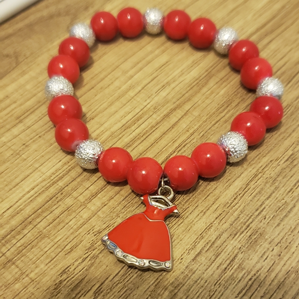 Go Red for Women Beaded Bracelet